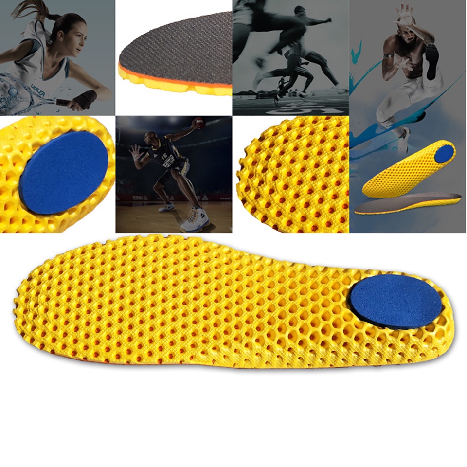 Đế lót giày thể thao DAYSELECT giảm xóc thấm hút mồ hôi thoáng khí cho nam và nữ