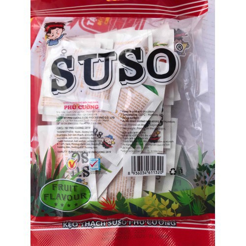 Kẹo thạch SuSo gói 380g thạch zaizai kẹo thạch su số củ ấu