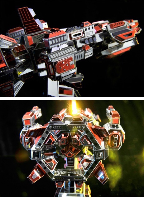 📌 Mô hình lắp ghép kim loại 3d Flaming Spaceship