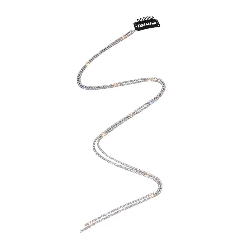 Kẹp tóc dây đính đá xinh ( 1 dây)