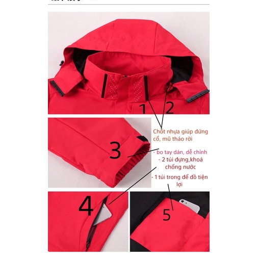 Áo khoác gió nam nữ ( chống nước) cản gió cản bụi hàng cao cấp chất lượng