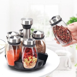 Bộ gia vị xoay 360 độ / hũ gia vị xoay 360 độ