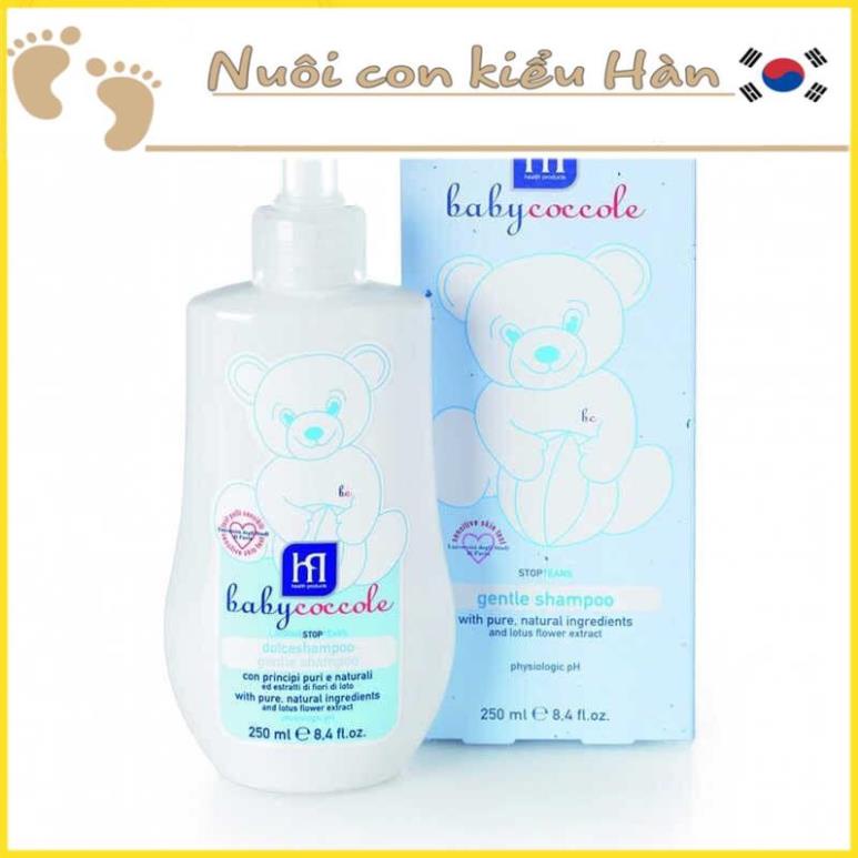 Dầu gội chiết xuất hoa sen Babycoccole 250ml 0M+
