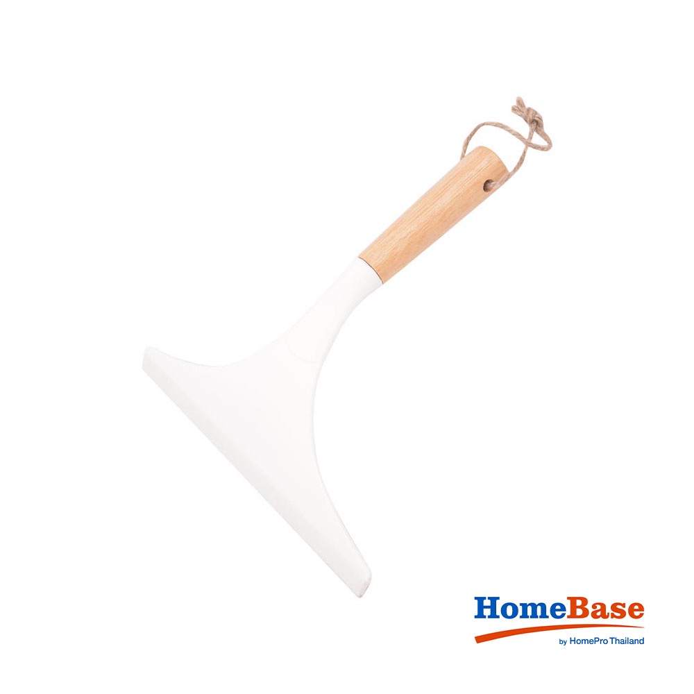 HomeBase ACCO cây gạt nước tay cầm gỗ đầu cao su C24.5xR23xS5cm