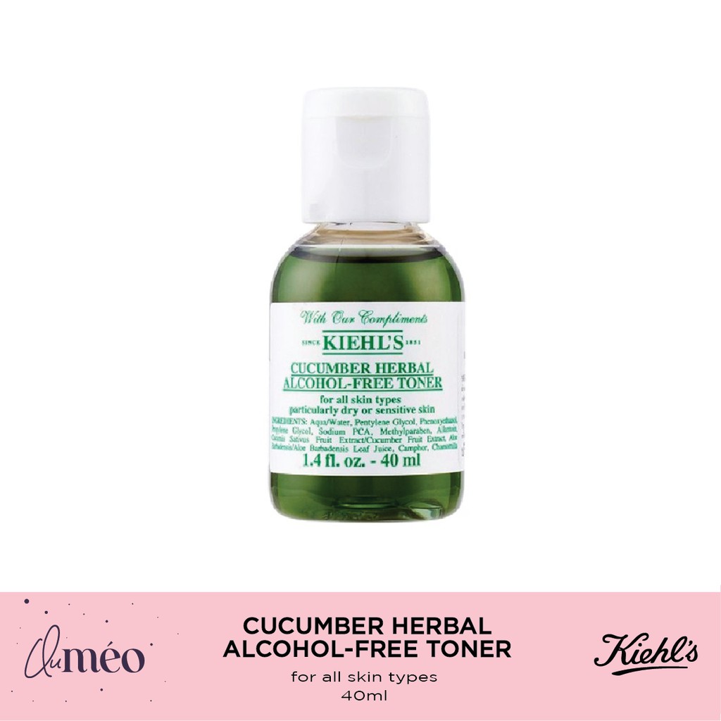 Toner dưa leo Kiehl's Cucumber Herbal Alcohol-Free 40ml | BigBuy360 - bigbuy360.vn