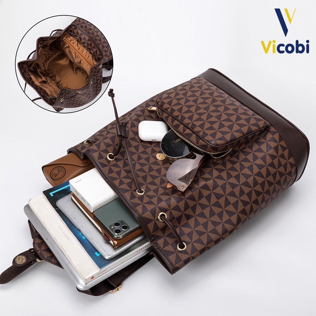 Balo da Pu cao cấp Vicobi B2, Nam nữ đều dùng được, phù hợp dịp học, du lịch, đi làm...