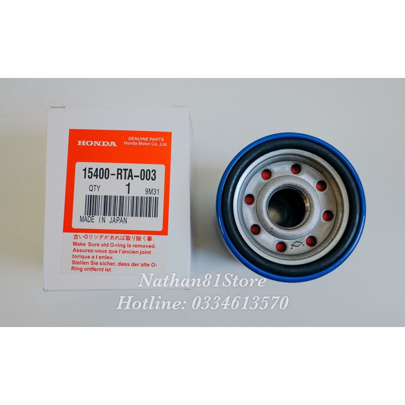 Lọc nhớt honda (chinh hang)- Accord, City, Jazz, CRV, HRV, Fit, MDX