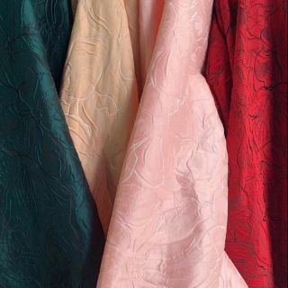 Vải gấm tafta hoa về đủ màu 2020