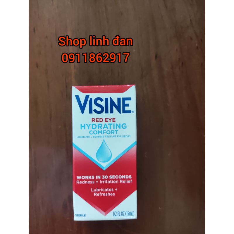 nhỏ mắt Visine 15ml mẫu mới date 2024