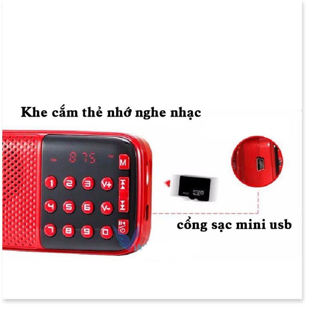 ĐÀI RADIO FM NGHE NHẠC QUA USB VÀ THẺ NHỚ, NGHE KINH PHẬT KK11 ÂM THANH TRUNG THỰC