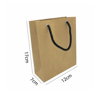 Combo 100 Túi giấy Kraft trơn KT01 (17 x 12 x 7)
