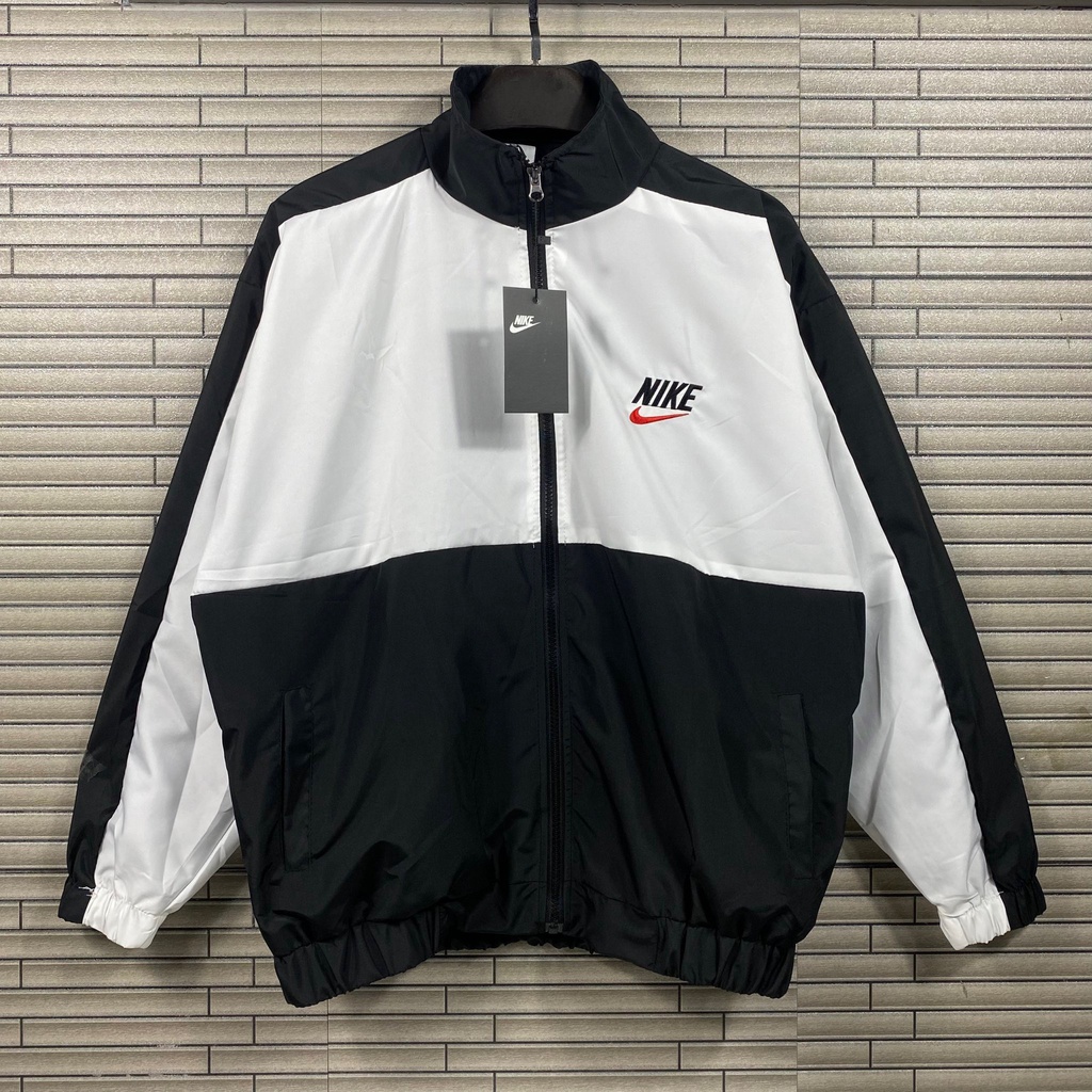 Áo Khoác Dù 2 Lớp Jacket Vintage V4 Vintage Red Logo - Vải Cao Cấp The.Laz