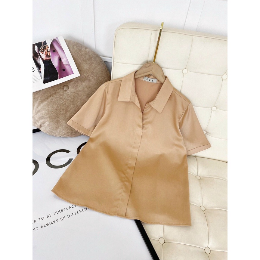 Áo sơ mi tay ngắn NPSHOP, áo sơ mi vải xịn phi cotton cao cấp NPAO056