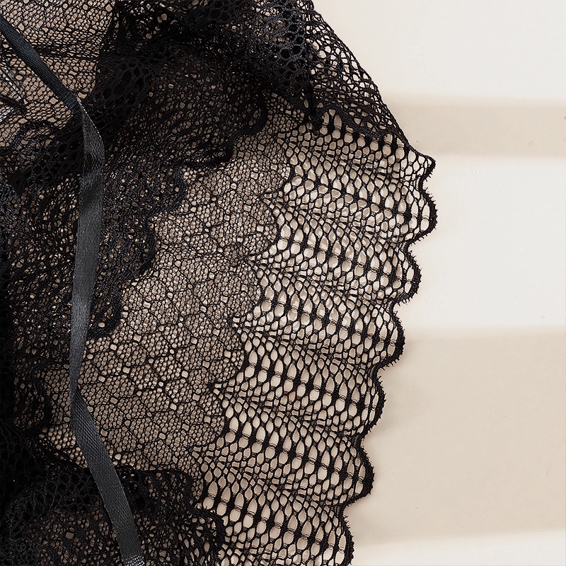 Quần lót ECMLN dây rút nhìn thấu mềm mại thoáng khí cho nữ