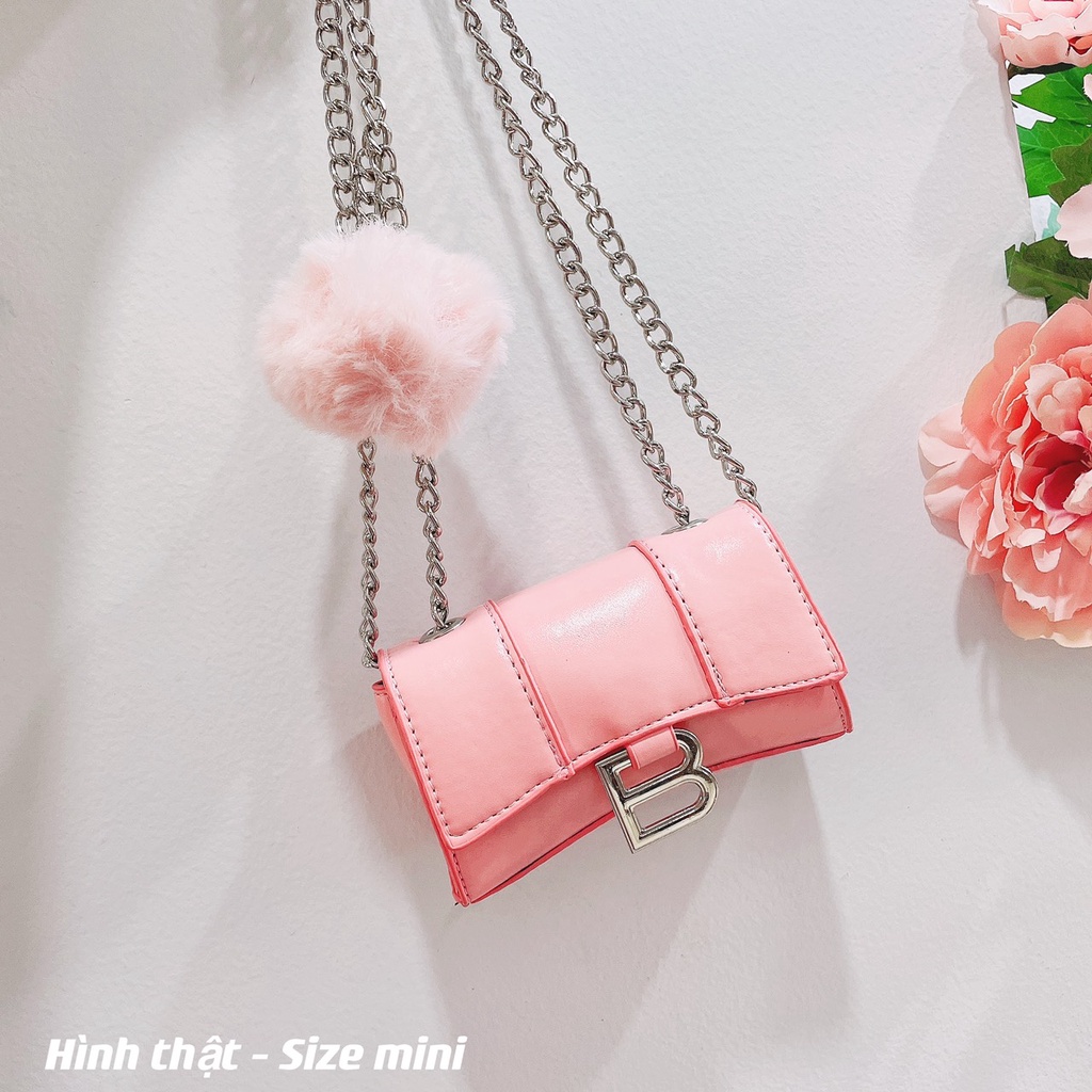 Túi đeo chéo nữ mini dễ thương dây xích thời trang cho bé đẹp giá rẻ