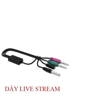 Dây live stream 3 màu kết nối sound card
