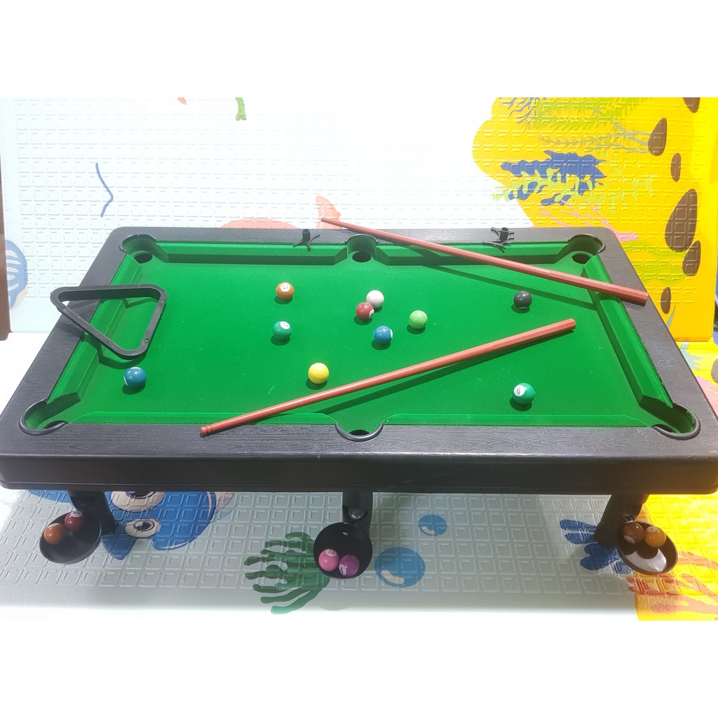 Trò chơi đánh bi a kích thước bàn siêu to 49x37 cm loại đẹp 16 quả bóng được đánh số hàng cao cấp hàng cho bé trai, gái