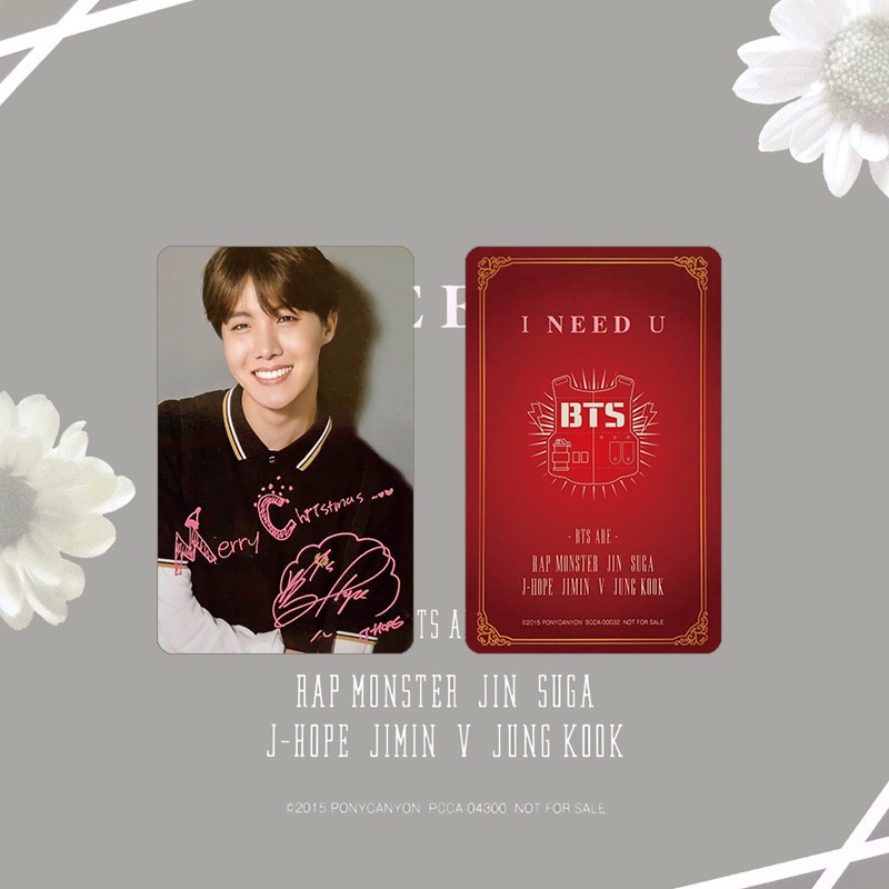 Set 7 Tấm Thẻ Ảnh Lomo Các Thành Viên Nhóm Nhạc BTS Nhật Bản