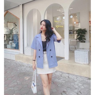 blazer cộc tay 4 khuy