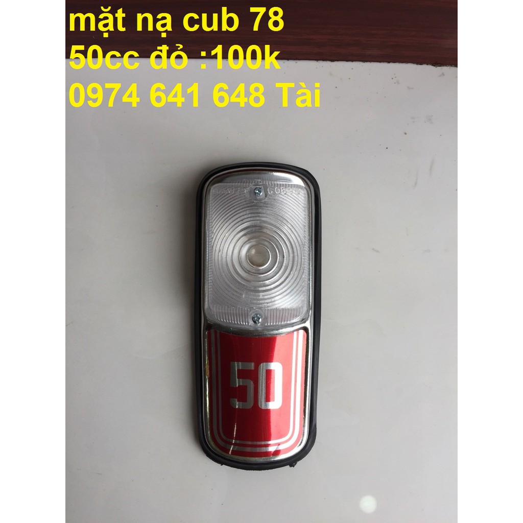 cub 78: mặt nạ có đèn sương mù cho cub 78 50cc -tem màu đỏ