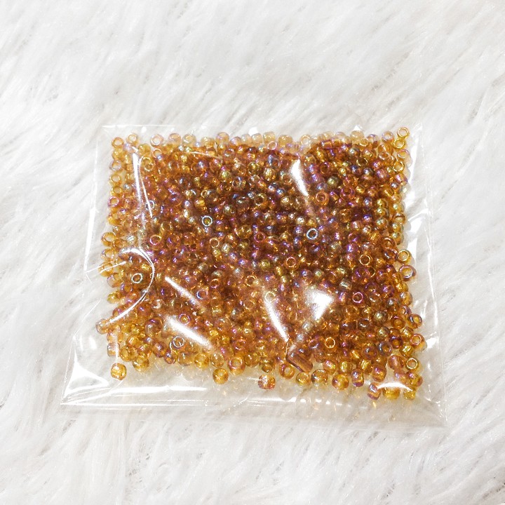 Hạt cườm kết áo đính trang phục nhiều màu tone đỏ 2mm