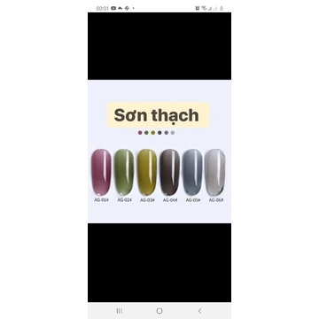 sơn gel thạch as chọn lẻ màu