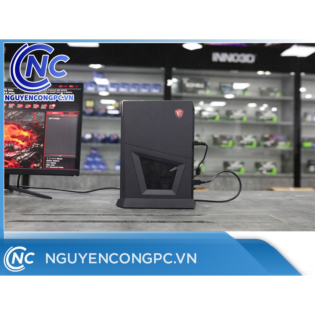 PC đồng bộ nhỏ gọn MSI Trident 3 9th 9SI-412XVN (i5-9400F/8GB-RAM/128GB-SSD/1TB-HDD/GTX-1660Ti) | BigBuy360 - bigbuy360.vn