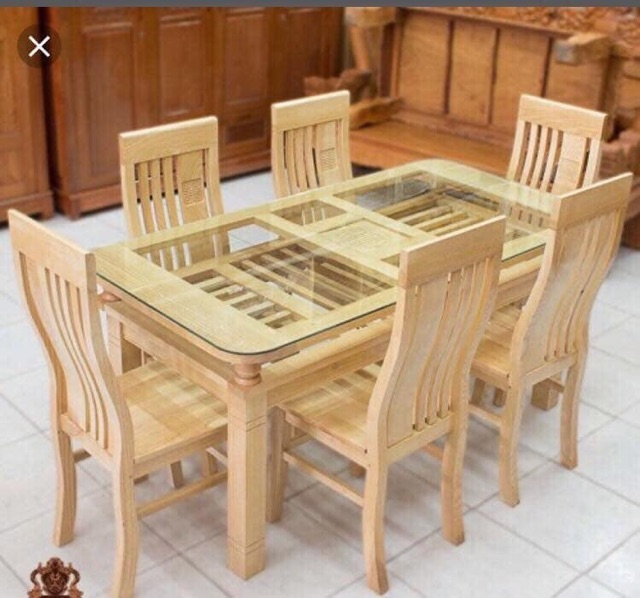 Bàn ghế ăn gỗ sồi
