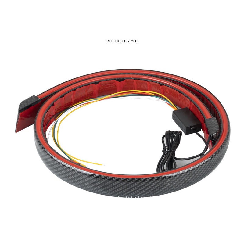 Dây led mẫu carbon giả đuôi gió xe hơi nhiều chế độ 115cm