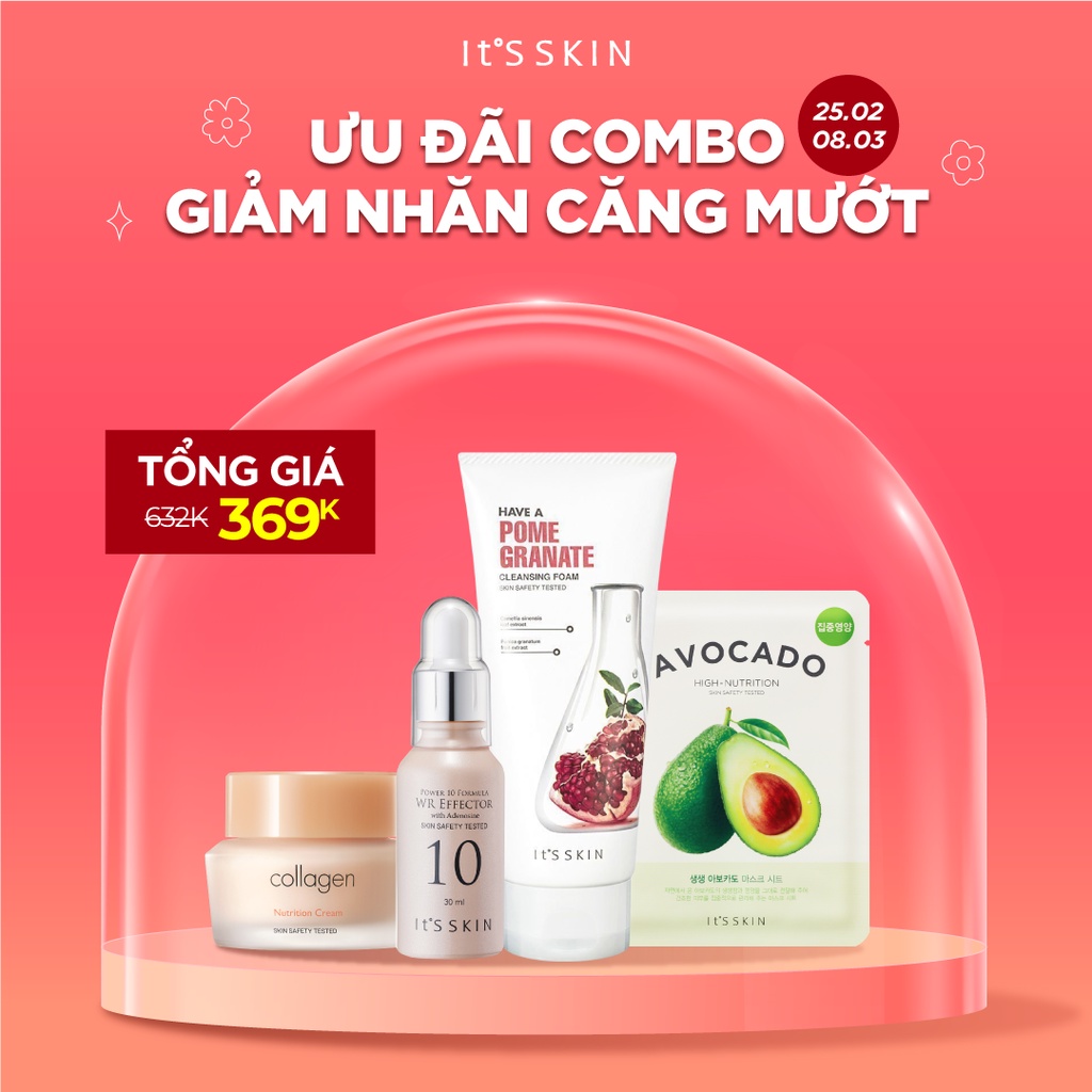 Combo It's skin giảm nhăn – căng mượt 230ml