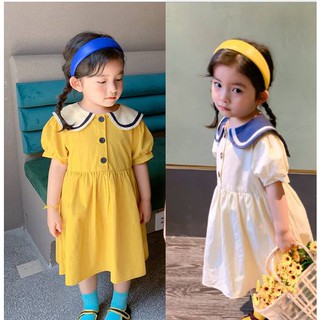 Váy thủy thủ cổ tròn cho bé sz 80-130