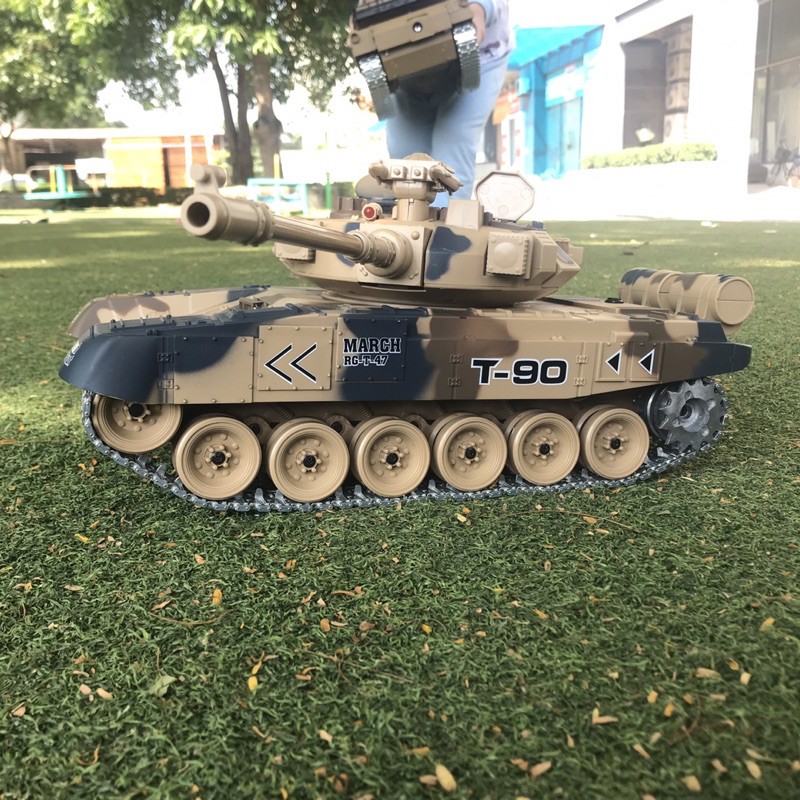 Đồ chơi xe tăng điều khiển phóng hạt nhựa T-90g