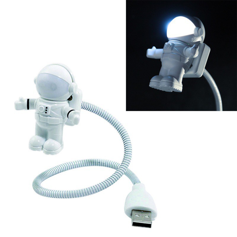 Đèn led hình phi hành gia kết nối cổng USB có thể điều chỉnh linh hoạt cho Laptop/ Máy tính bàn/ Notebook