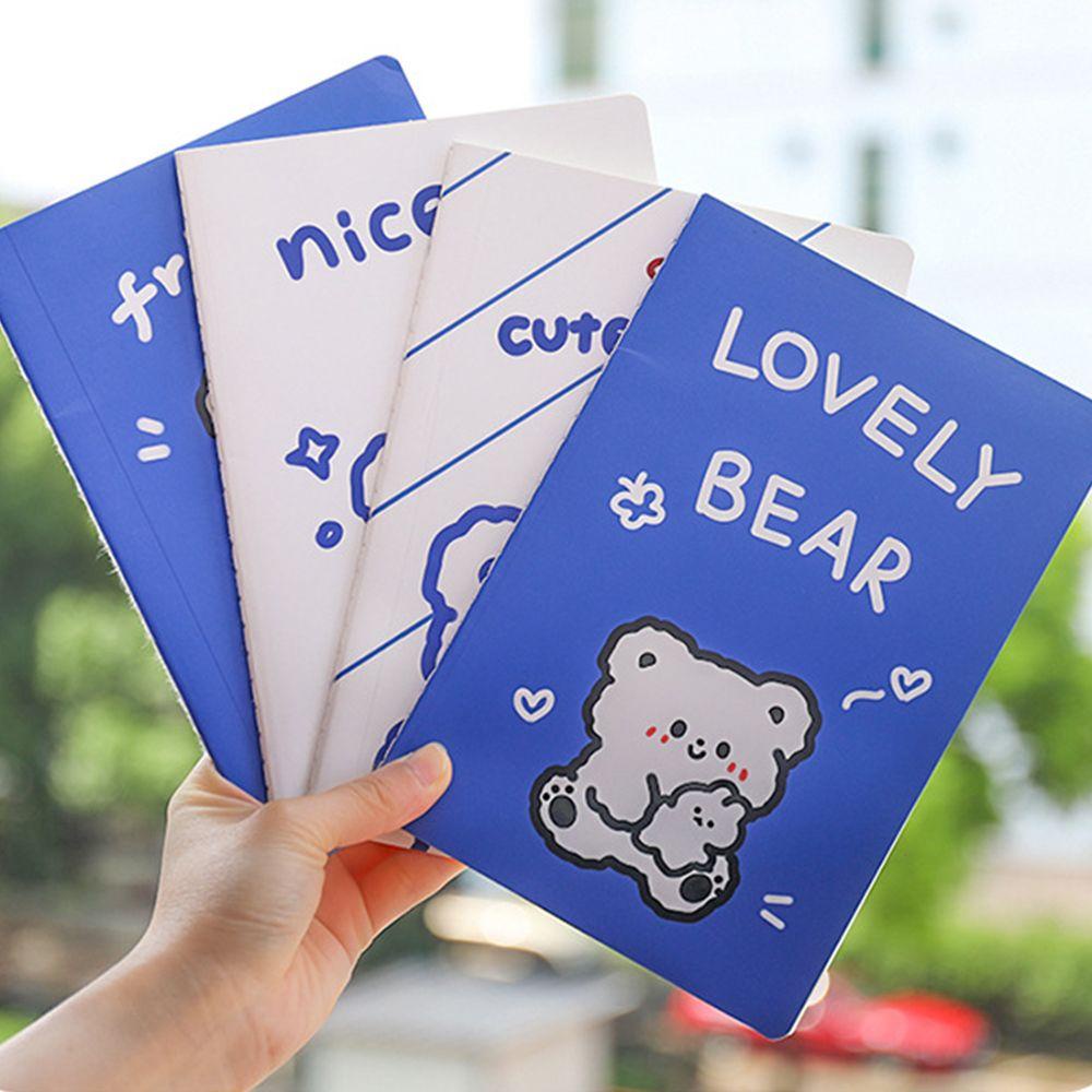PEWANY Sổ Tay Lên Kế Hoạch Khổ A5 In Họa Tiết Gấu Dễ Thương Tiện Dụng