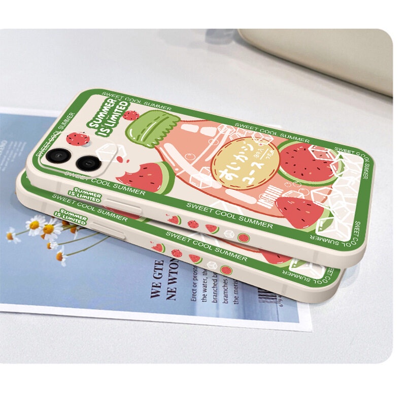 Ốp điện thoại silicon mềm in hình dưa hấu thích hợp cho IPHONE 13 12 11 PRO MAX MINI XS XR 8 PLUS SE 2020 7 6S