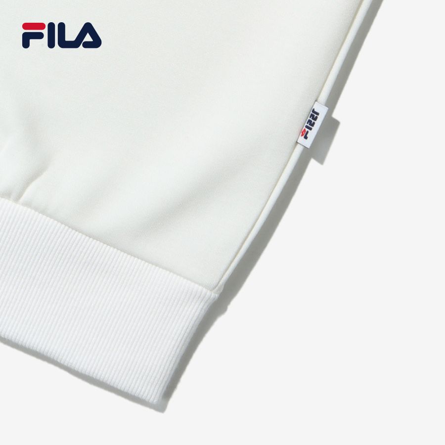 Áo khoác hoodie không nón unisex Fila X Pushbutton 110Y - FS2POD3P01X-OWH