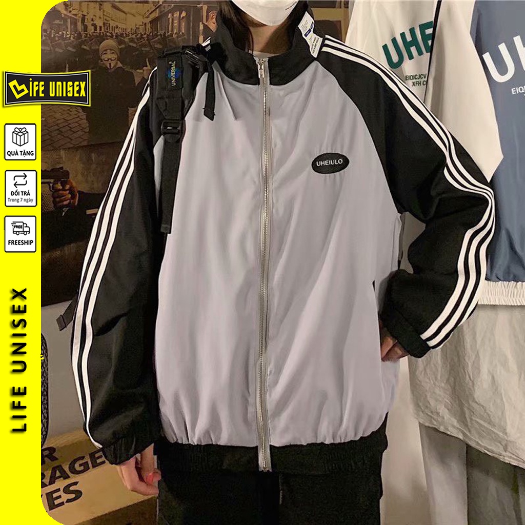 Áo Khoác Dù 2 Lớp UNFLUID Ulzzang Nam Nữ Unisex Form Rộng Bomber Jacket LIFE UNISEX