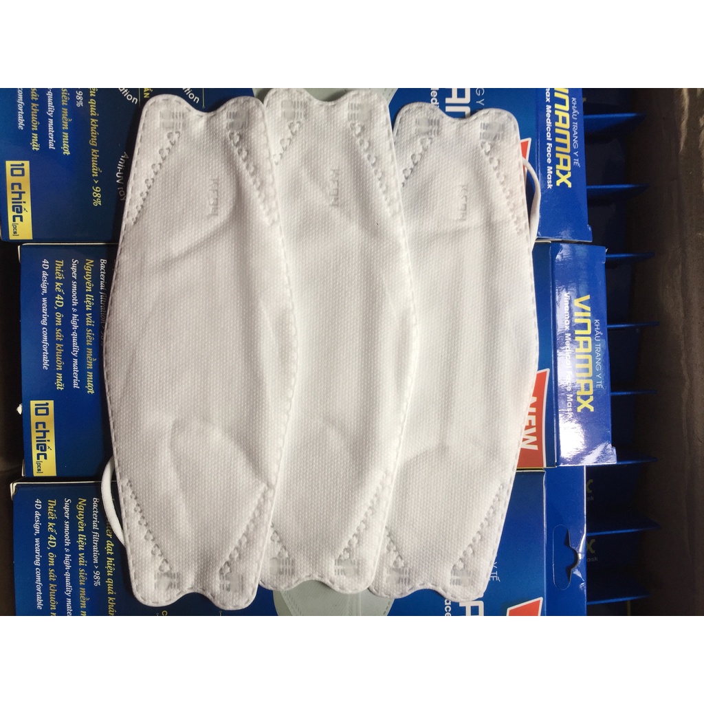 10 chiếc khẩu trang KF94 VINAMAX 4D, khẩu trang 4 lớp