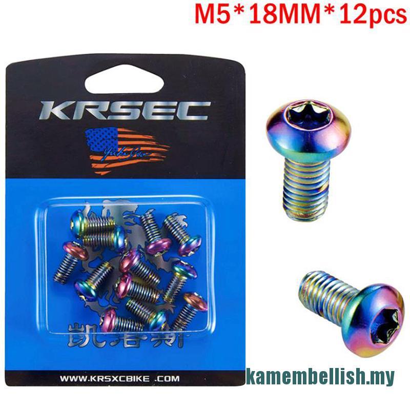 Set 12 Bu Lông M5x10mm Cho Thắng Đĩa Xe Đạp