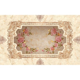 Tranh dán tường 3D trần nhà phong cánh cổ điển - phủ kim sa