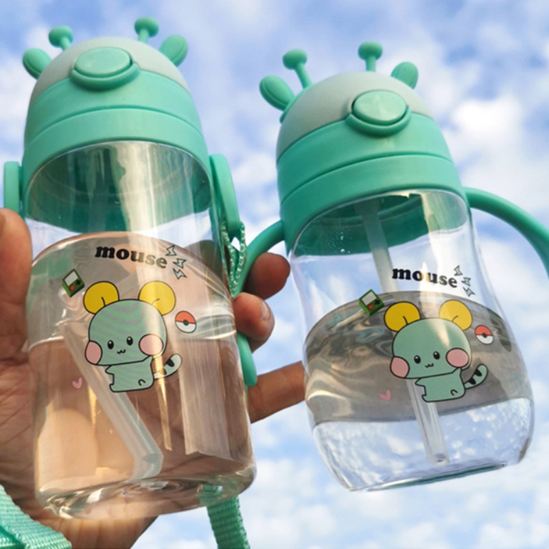 Bình Nước Họa Tiết Hoạt Hình Dễ Thương Cho Bé