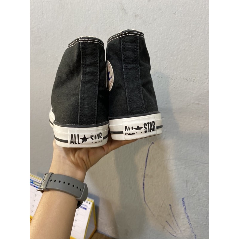 GIÀY CONVERSE ĐEN TRẮNG CỔ CAO SIZE 37 FULL BOX (Real 100%/2Hand)