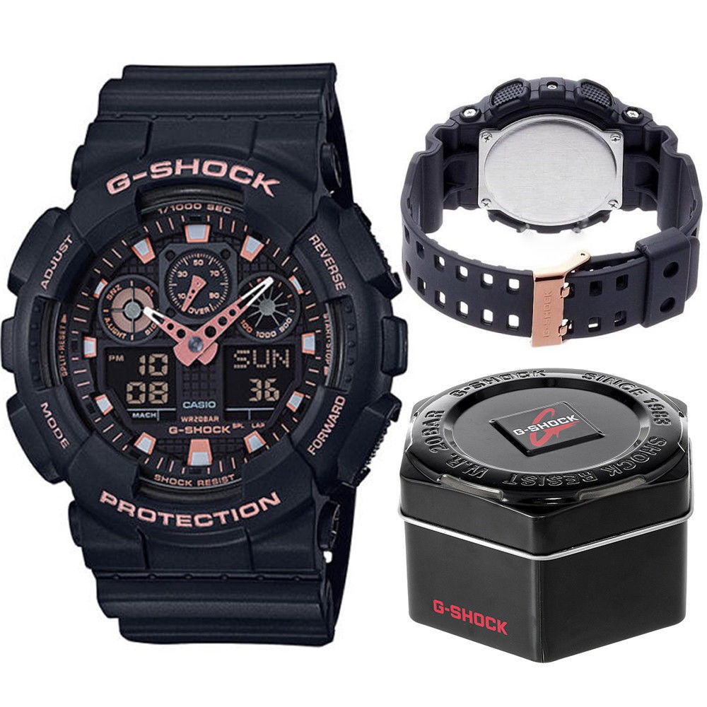 HOT Đồng hồ nam G-SHOCK chính hãng Casio Anh Khuê GA-100GBX-1A4DR Chống nước tuyệt đối