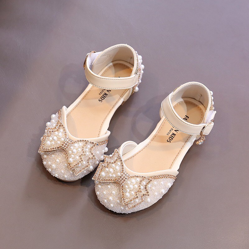 Giày búp bê đính đá cho bé gái êm chân nơ xinh sang chảnh 5121