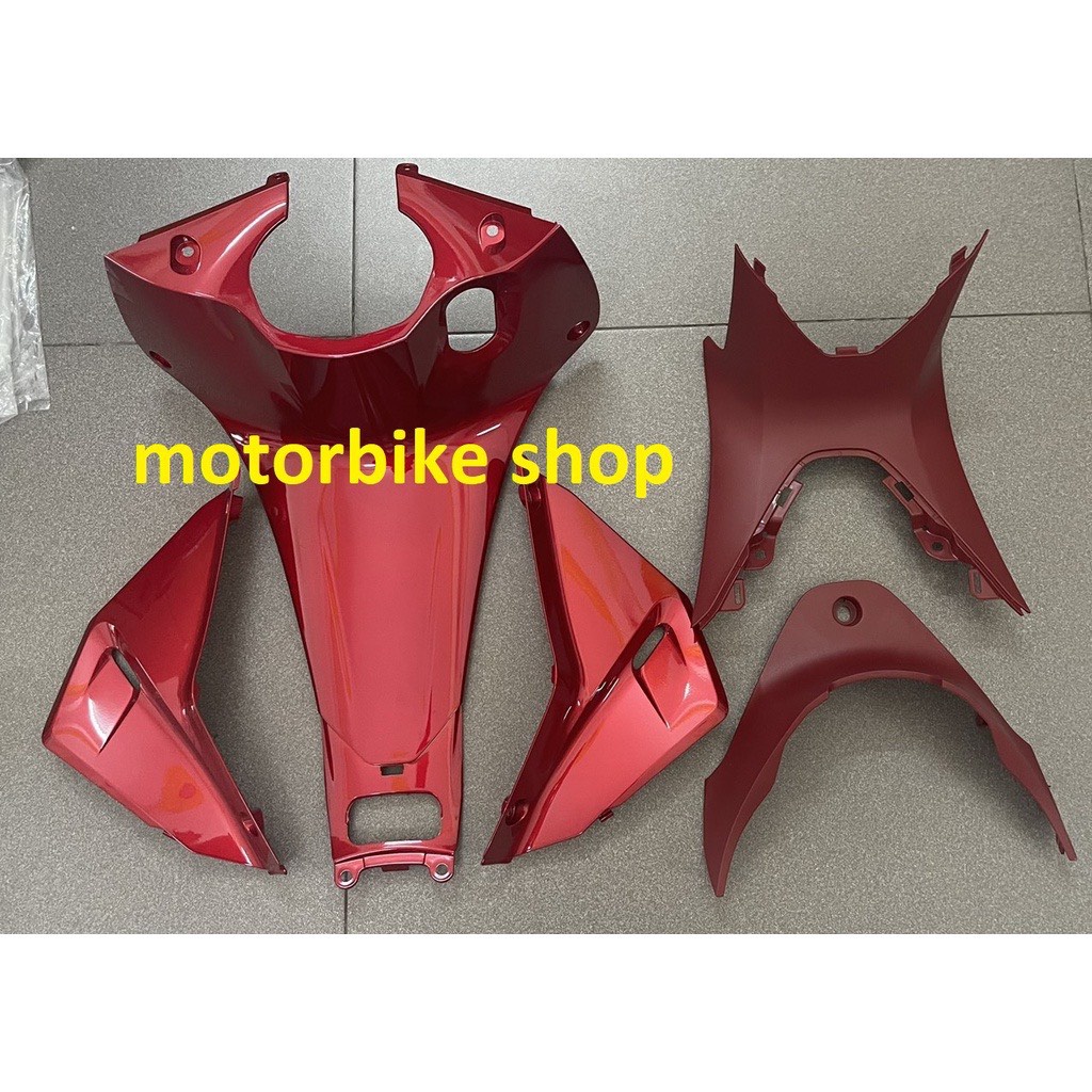 ốp thông gió đỏ,nhựa nhám ốp thân giữa đỏ,da yên đỏ xe future 125 led hàng chính hãng