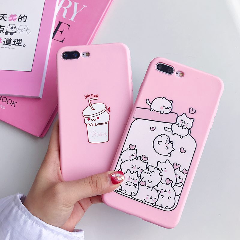 Ốp điện thoại TPU in hình xinh xắn cho Iphone 6 6s 6plus 6splus 7 8 7plus 8plus X XS XR XS Max