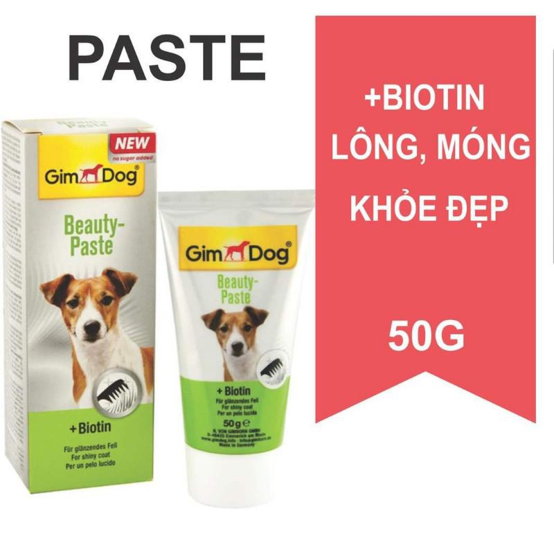 Gel dinh dưỡng chứa vitamin, hỗ trợ miễn dịch, đẹp da lông cún (GimDog, Đức)