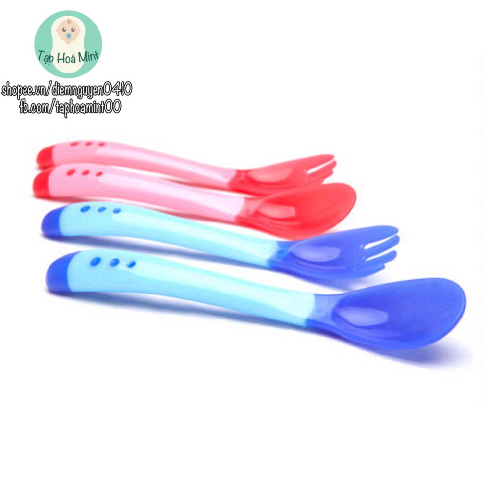 Muỗng Ăn Dặm Báo Nóng Silicone