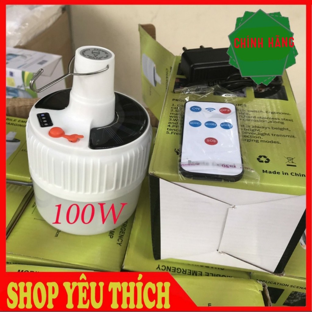 Đèn Tích Điện 100w -150 w  có điều khiển từ xa  A01