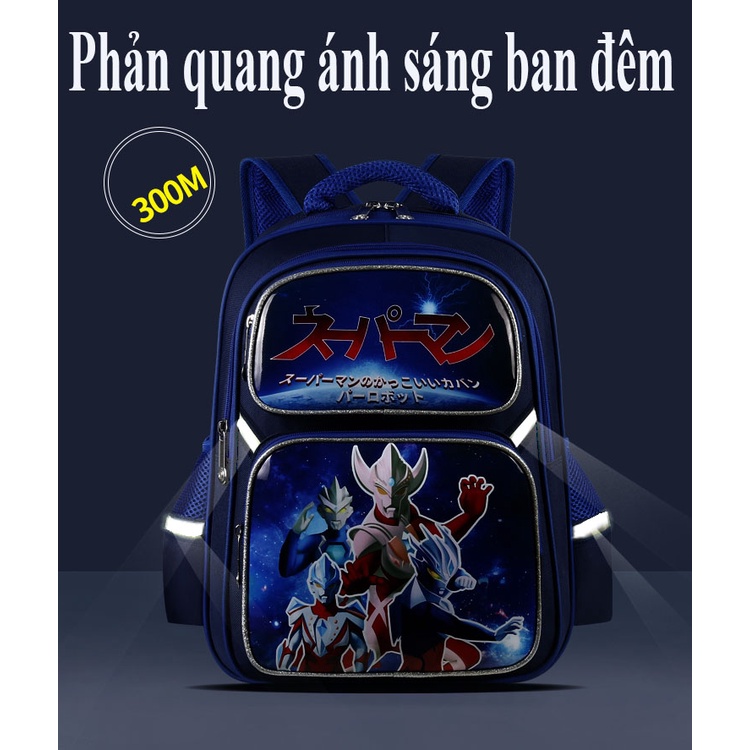 [Dày dặn- 2size] Balo chống gù lưng - siêu nhẹ dành cho bé trai chất liệu chống thấm nước, siêu nhẹ hoạt tiết siêu nhân
